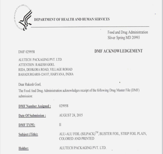 Quality Management System Certificate